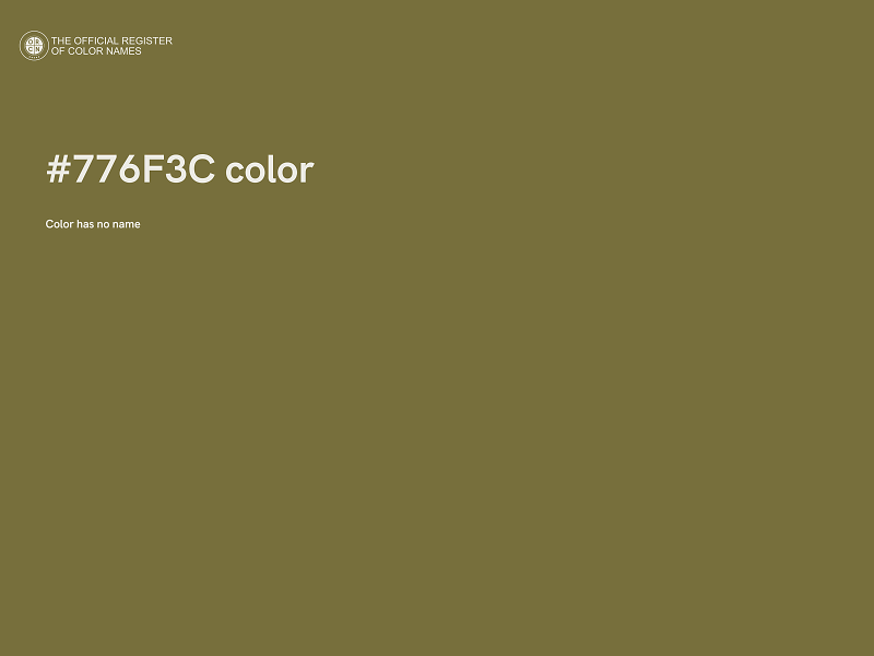 #776F3C color image