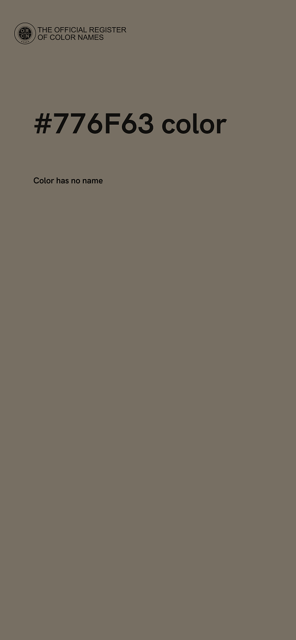 #776F63 color image