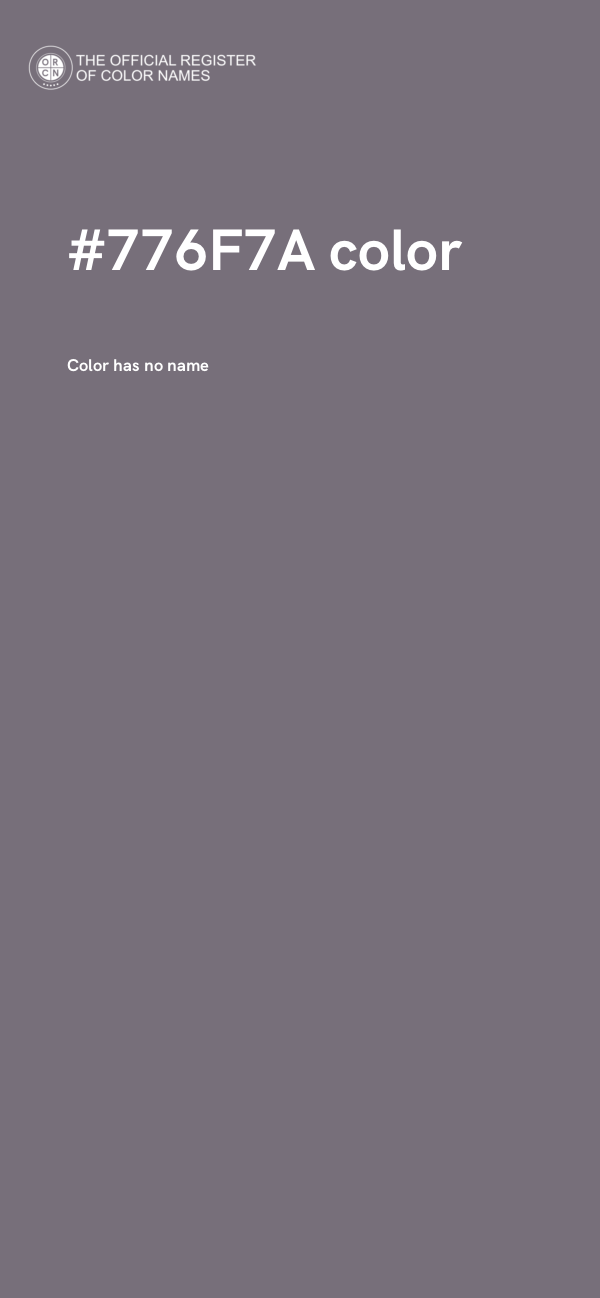 #776F7A color image