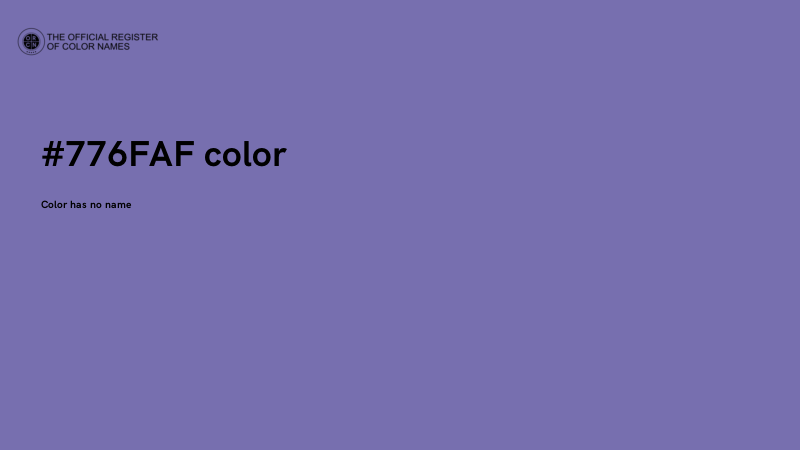 #776FAF color image