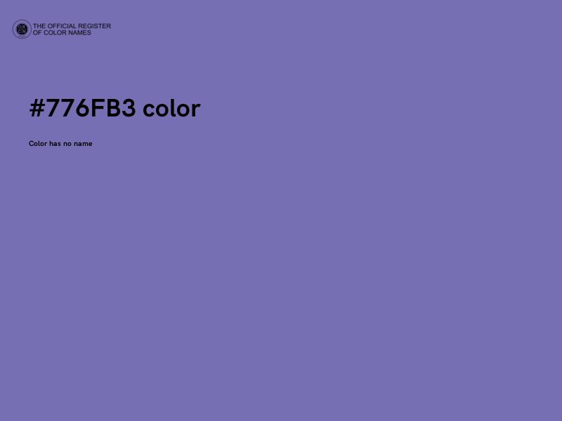 #776FB3 color image