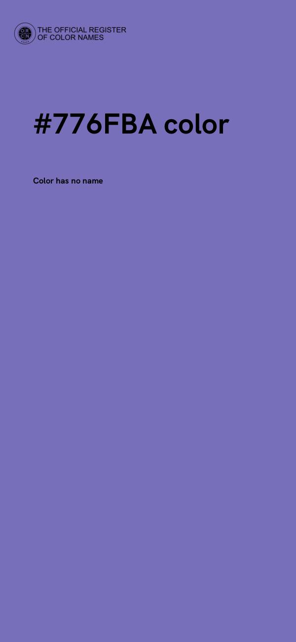 #776FBA color image
