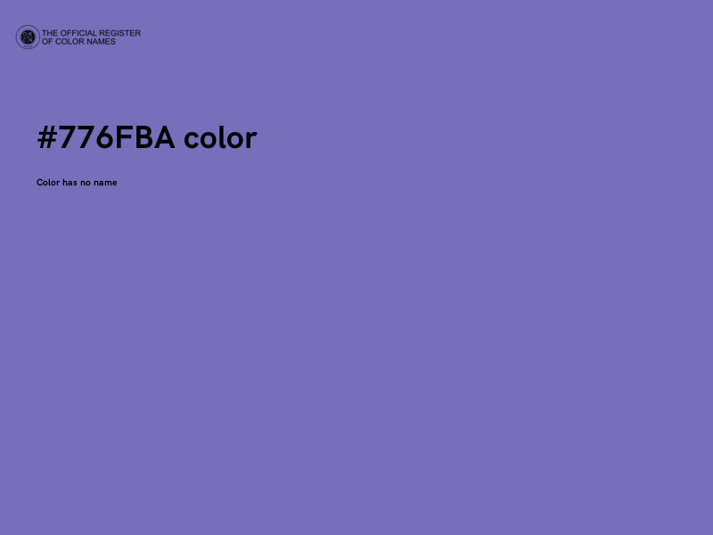 #776FBA color image