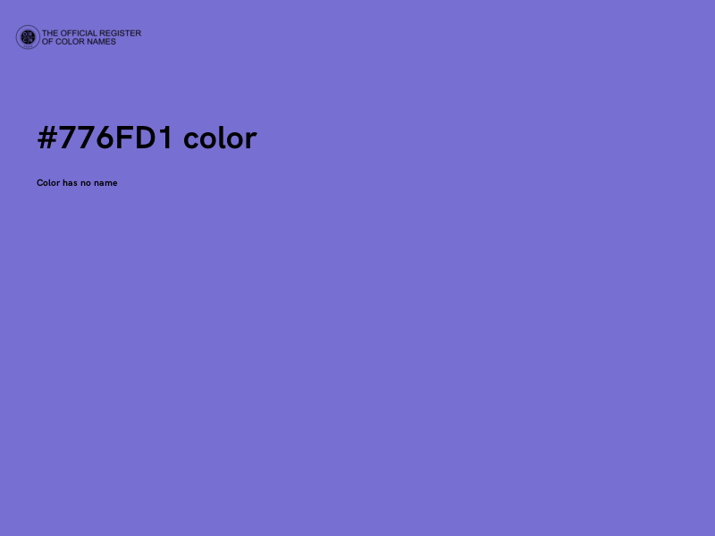 #776FD1 color image