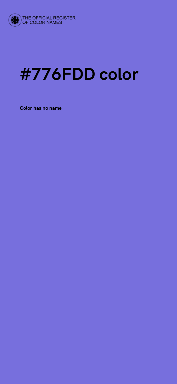 #776FDD color image