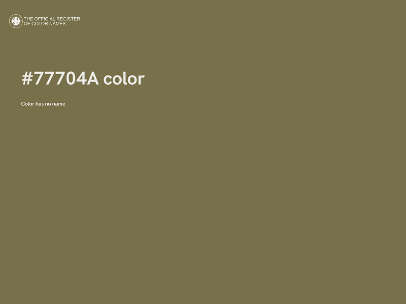 #77704A color image