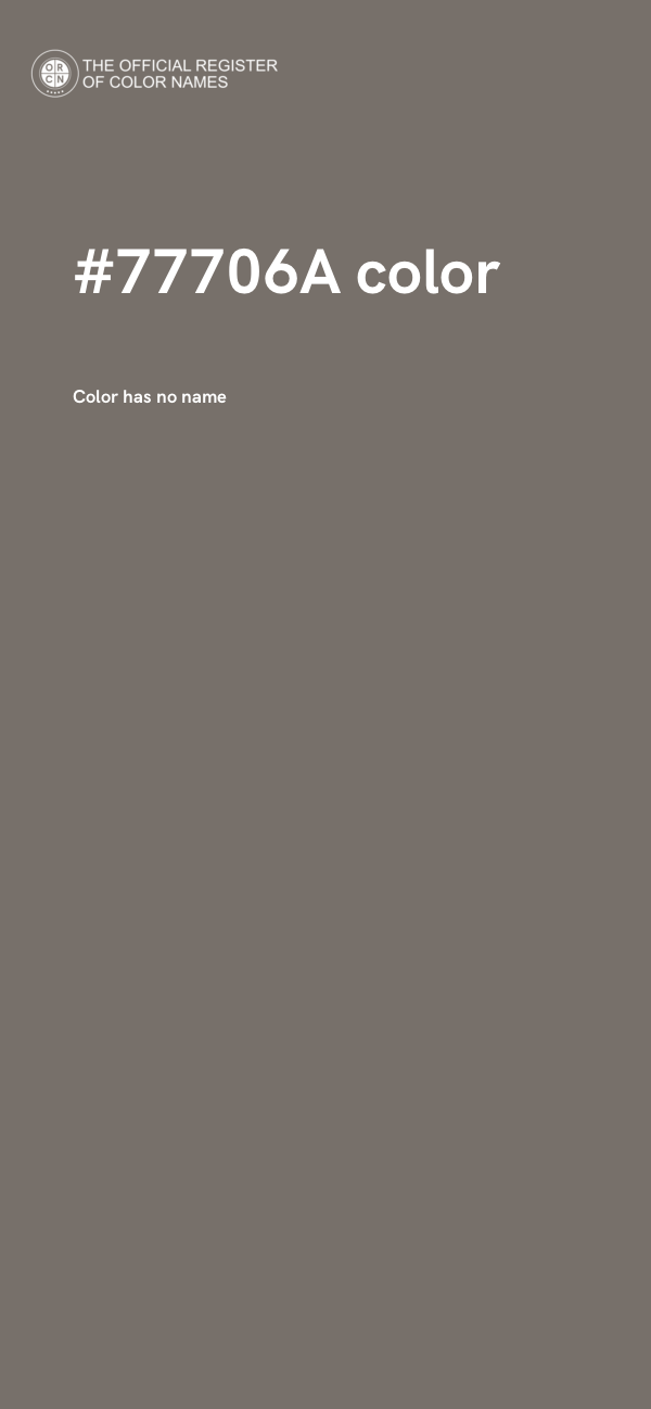 #77706A color image