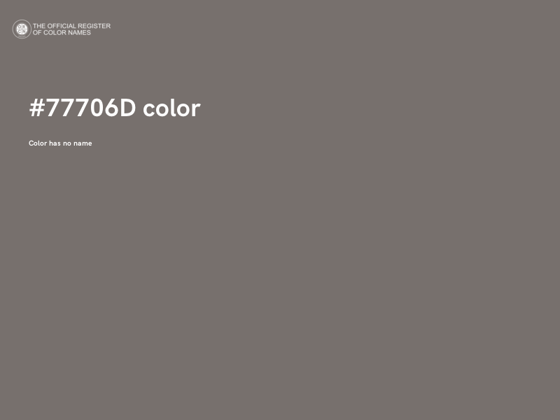 #77706D color image