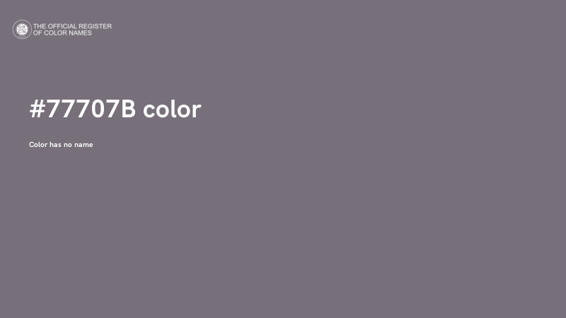 #77707B color image