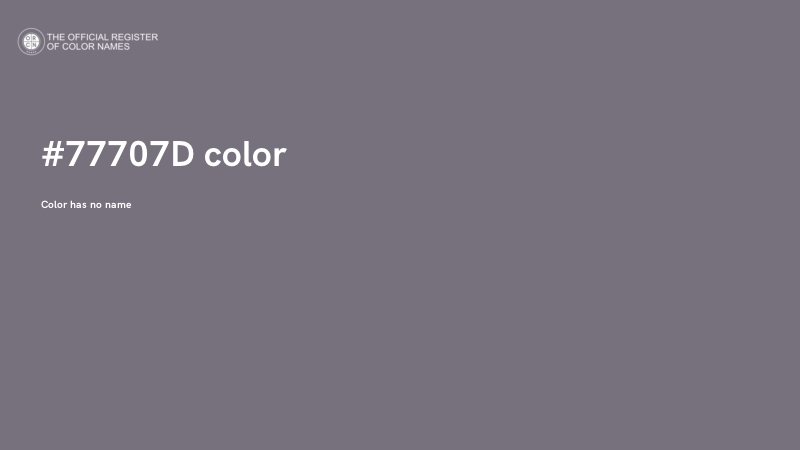 #77707D color image
