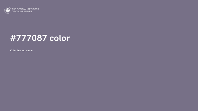 #777087 color image