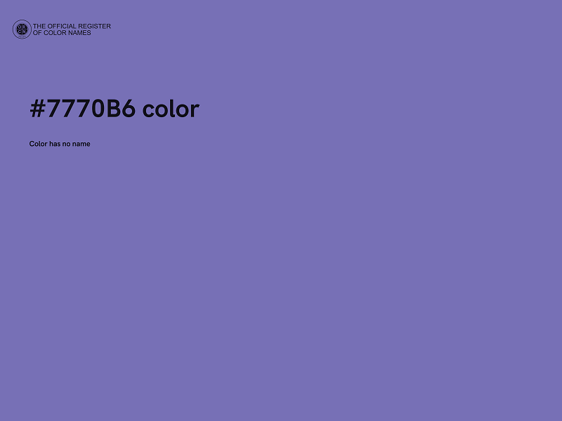 #7770B6 color image