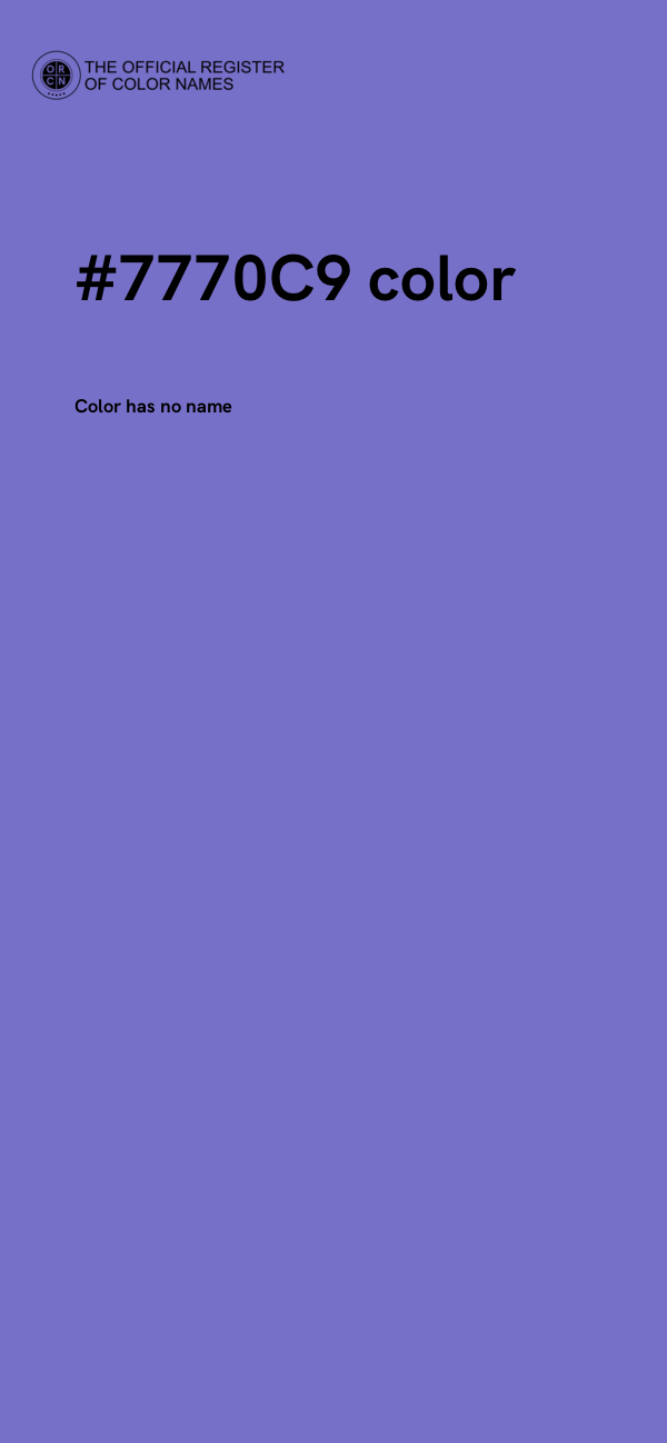 #7770C9 color image