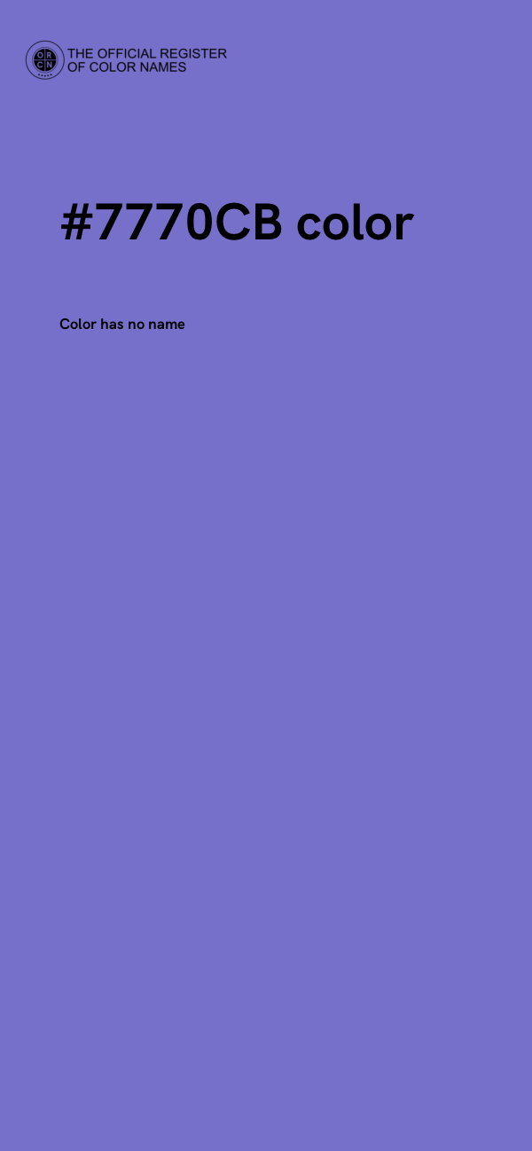 #7770CB color image