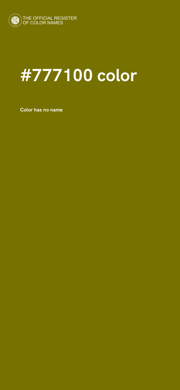 #777100 color image