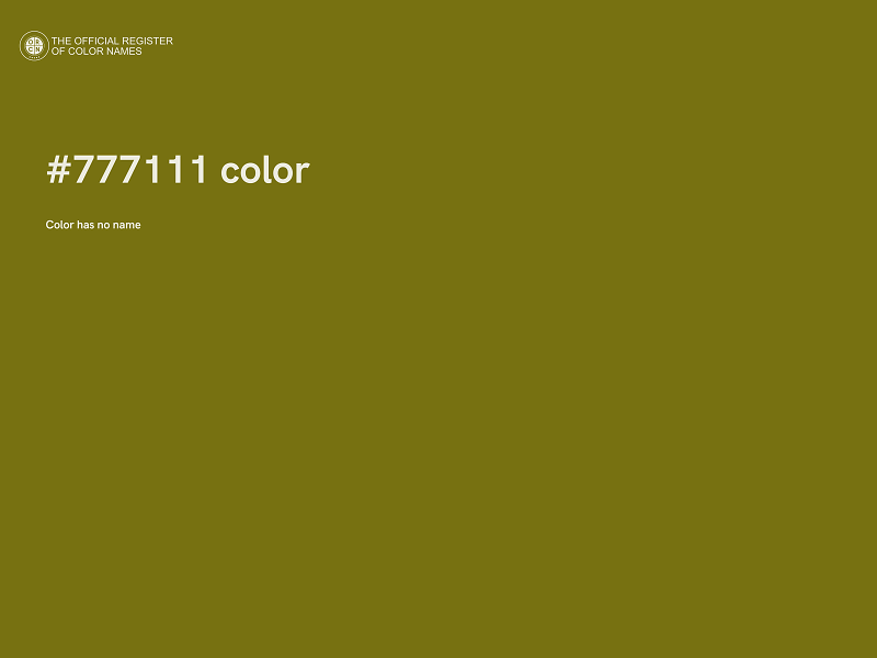 #777111 color image