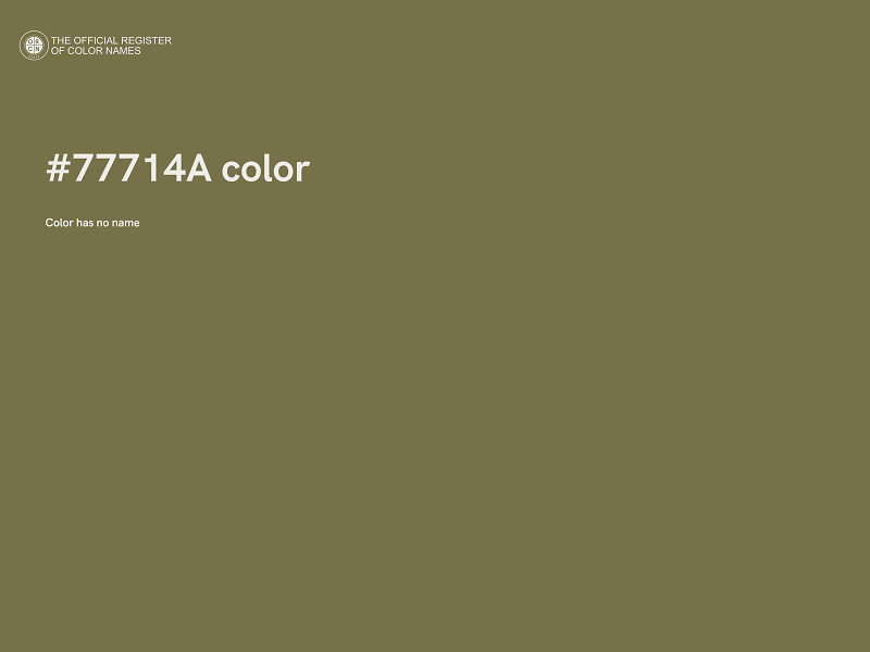 #77714A color image