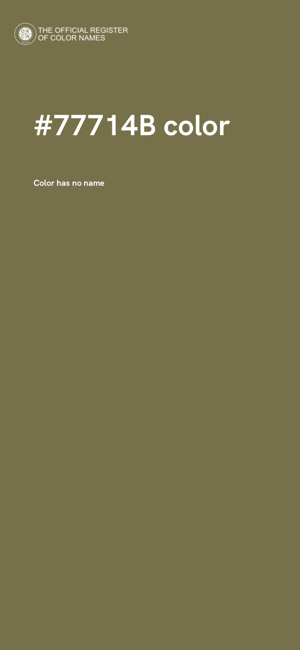 #77714B color image
