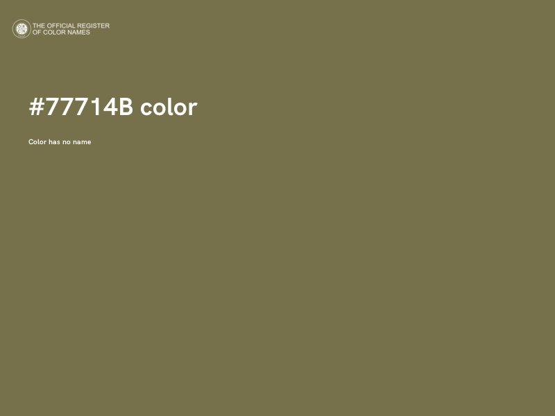#77714B color image