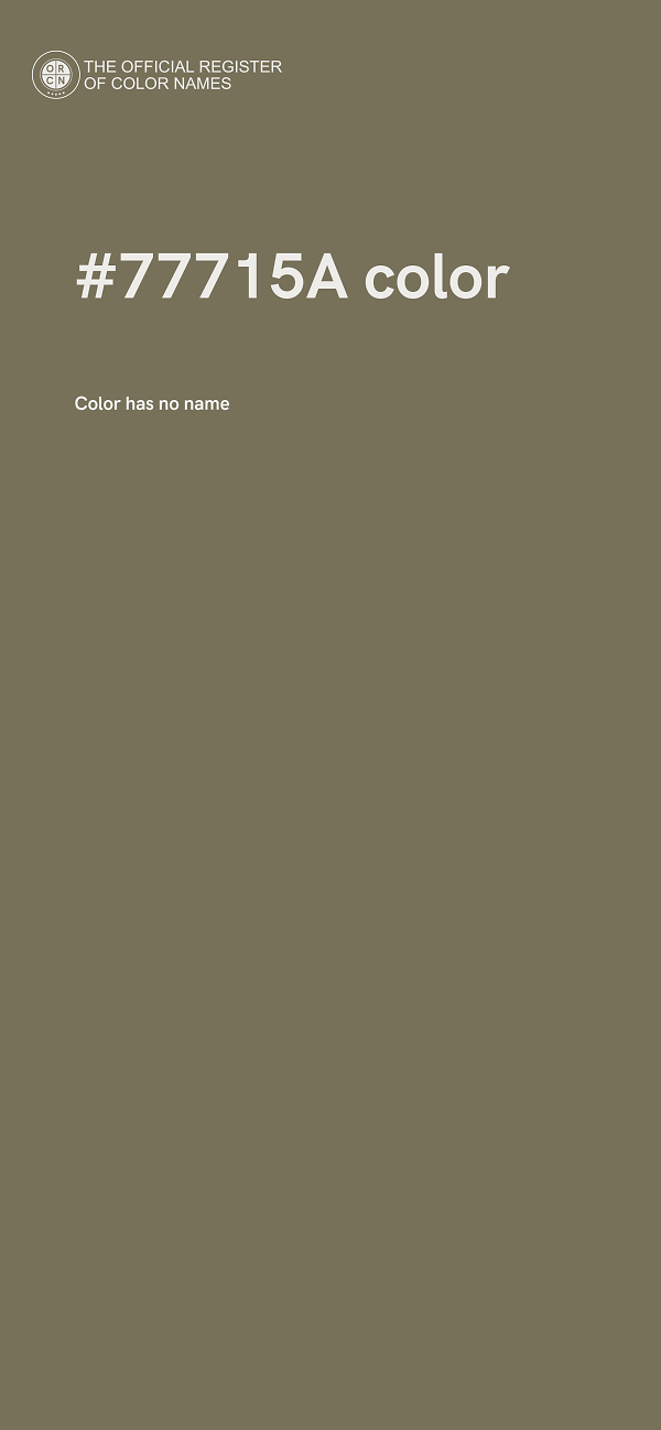 #77715A color image