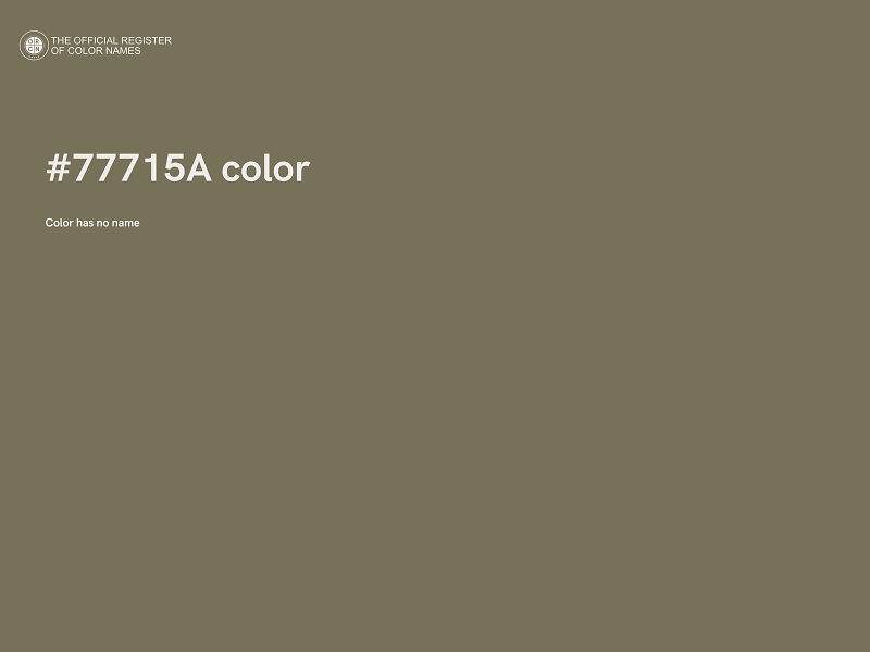 #77715A color image