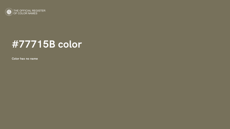 #77715B color image