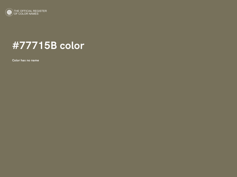 #77715B color image