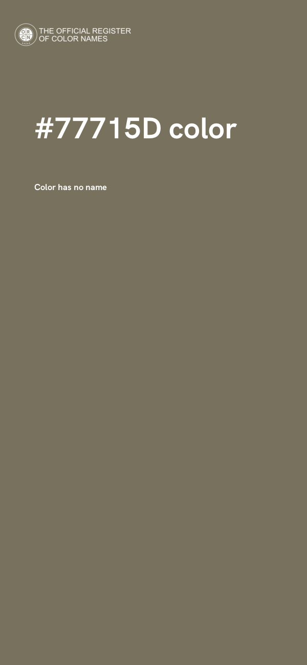 #77715D color image