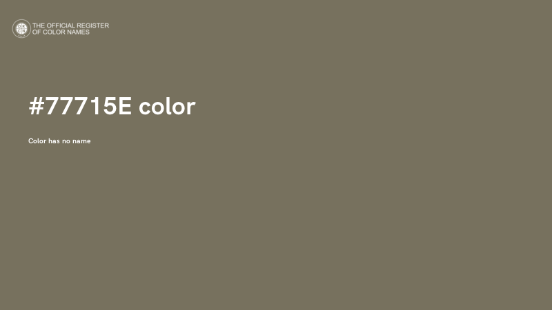 #77715E color image