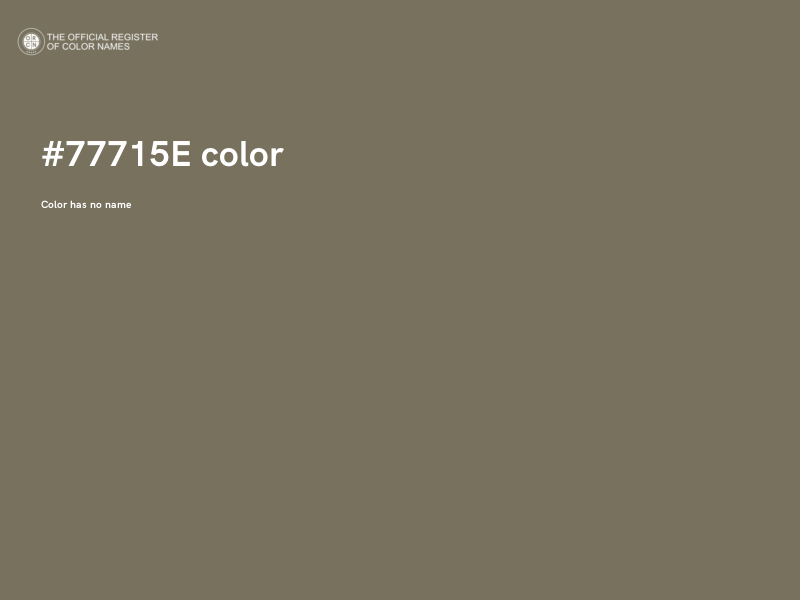 #77715E color image