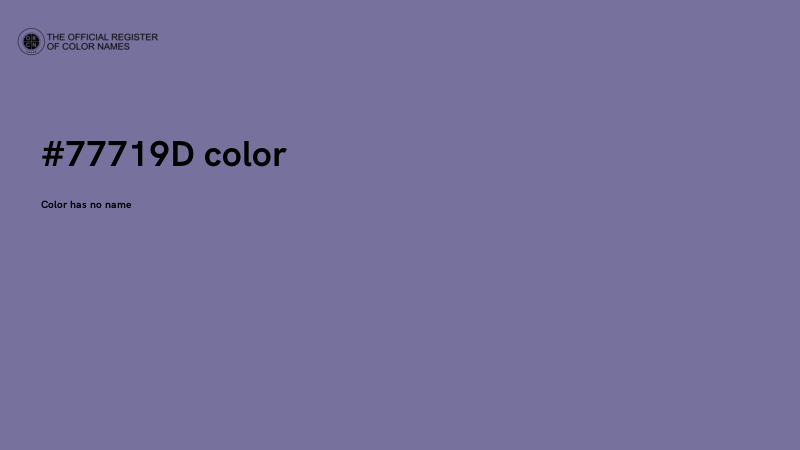 #77719D color image