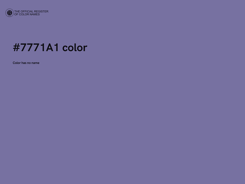 #7771A1 color image