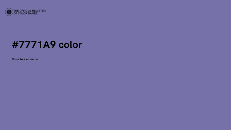 #7771A9 color image