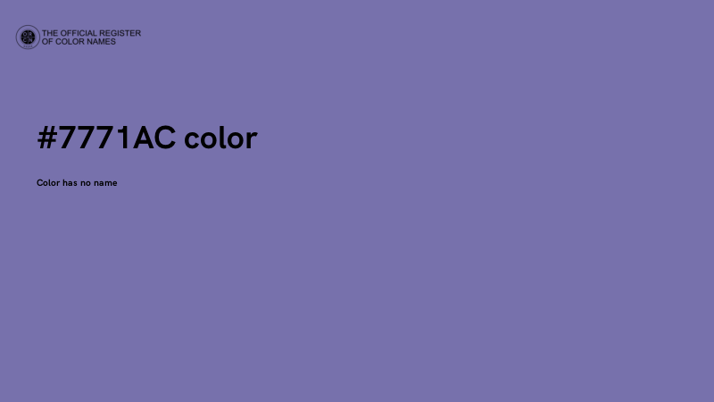 #7771AC color image
