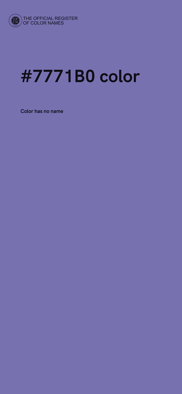#7771B0 color image