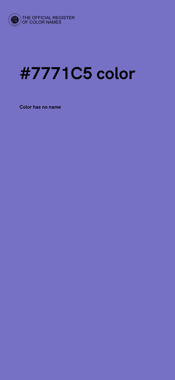 #7771C5 color image