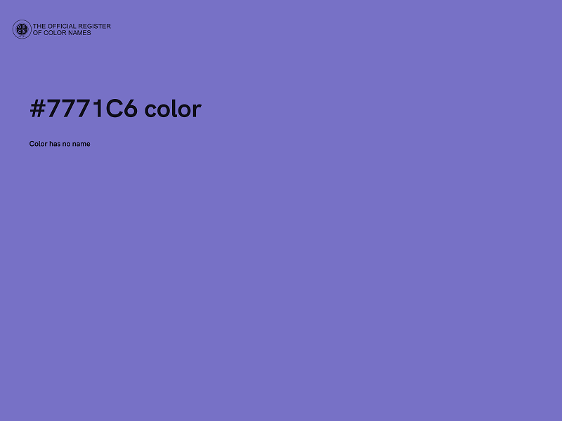 #7771C6 color image