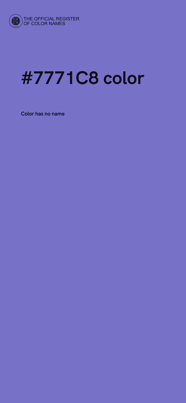 #7771C8 color image