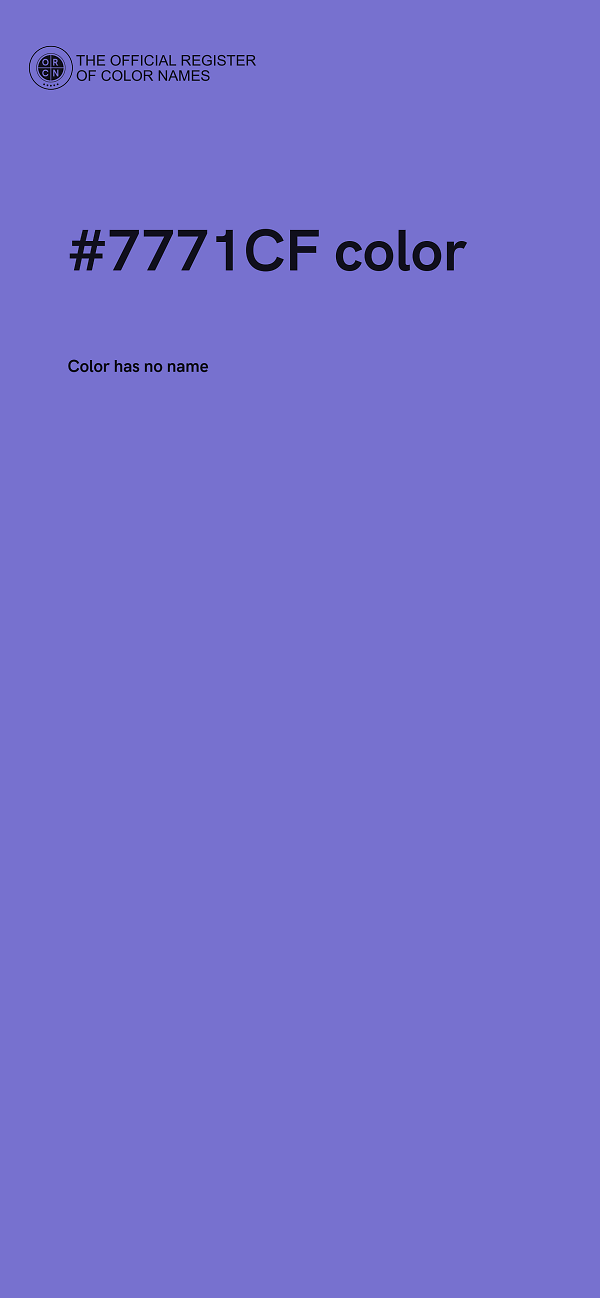 #7771CF color image