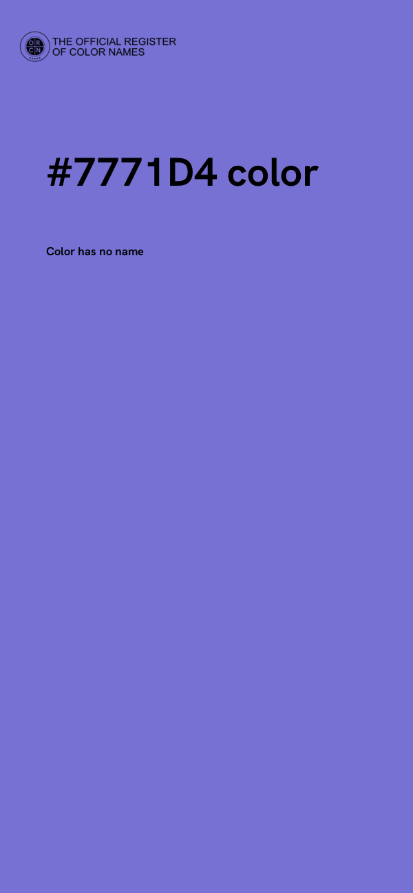 #7771D4 color image