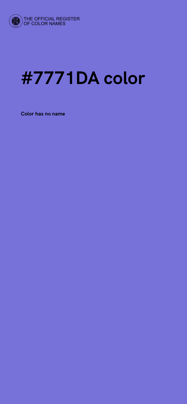 #7771DA color image