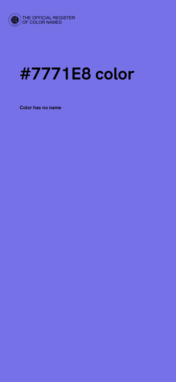 #7771E8 color image