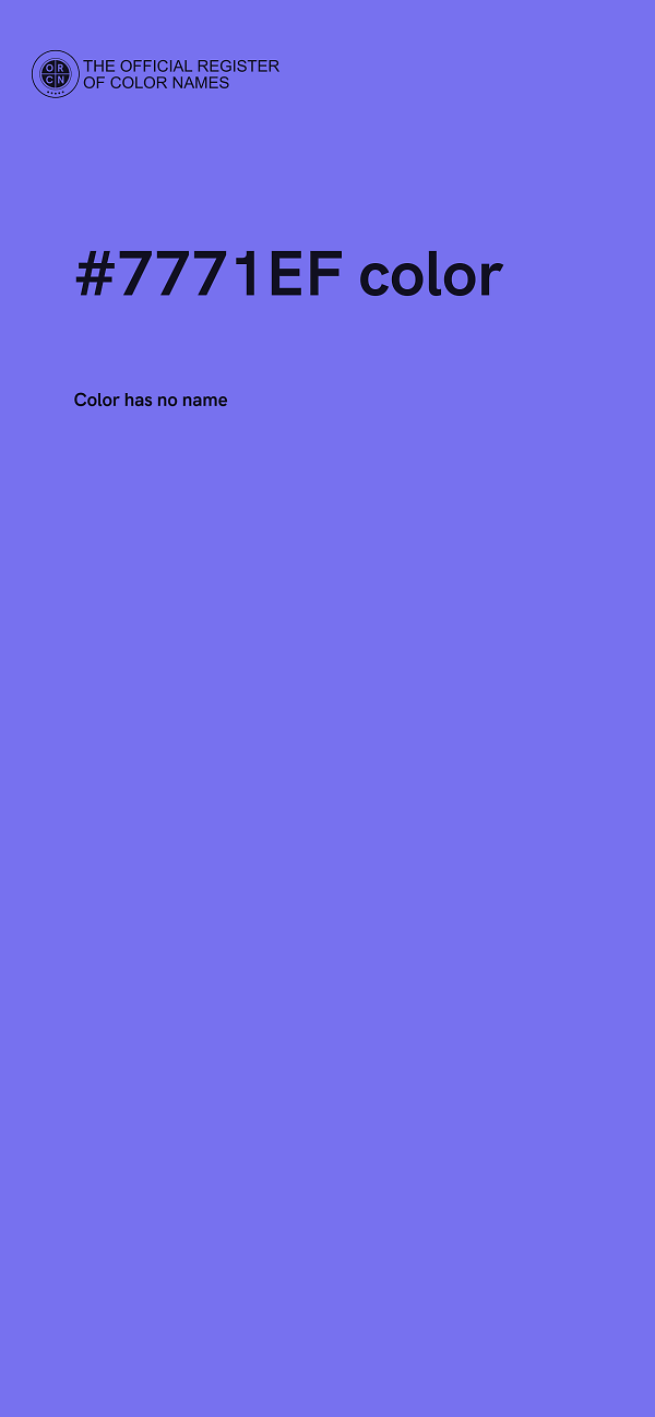 #7771EF color image