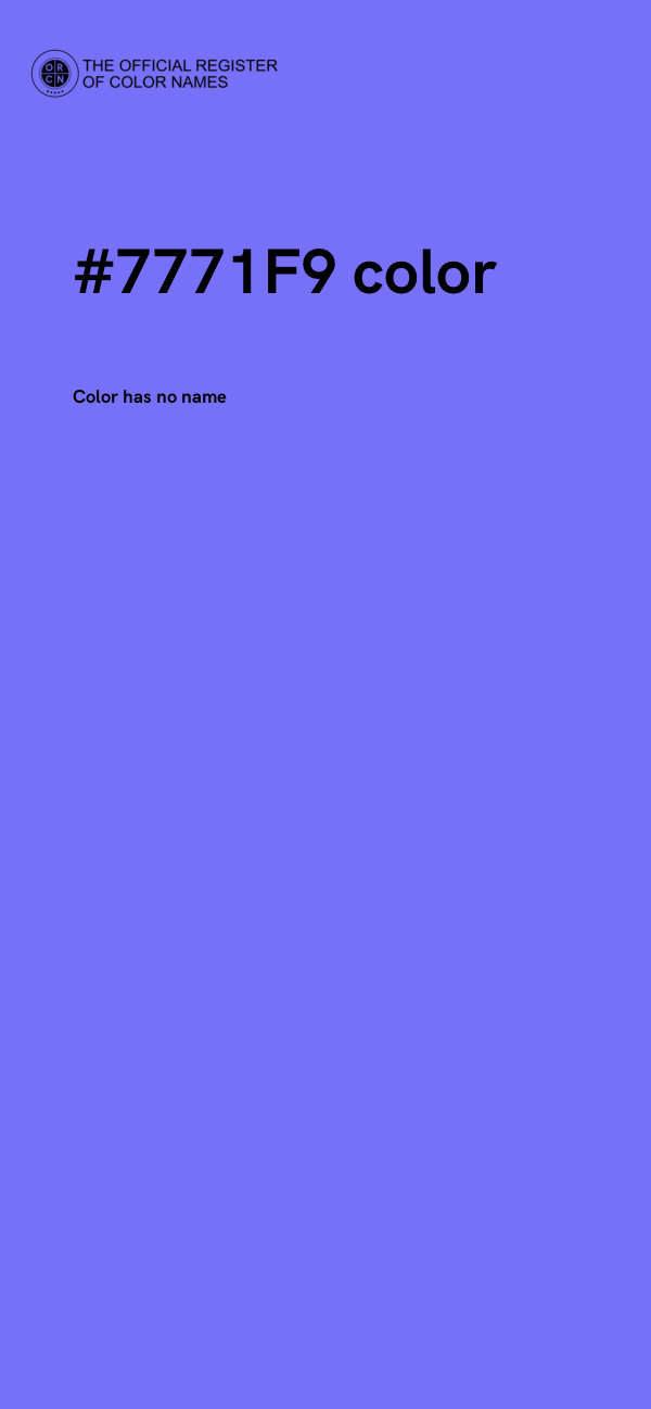 #7771F9 color image