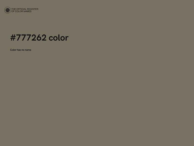#777262 color image