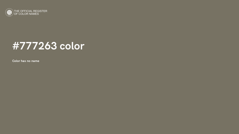 #777263 color image