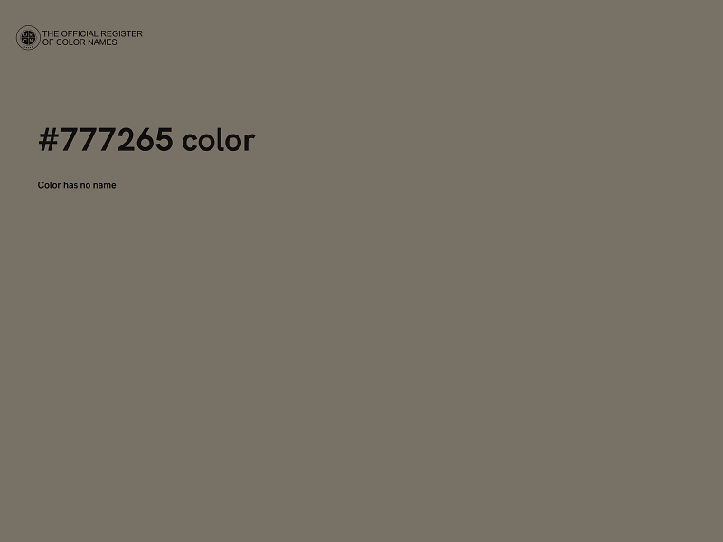 #777265 color image