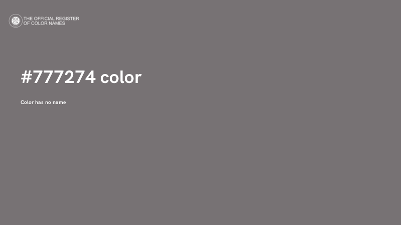 #777274 color image