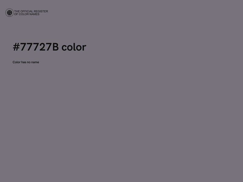 #77727B color image