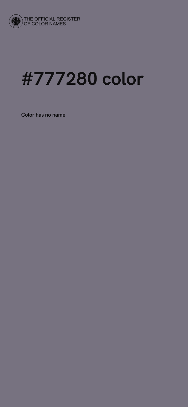 #777280 color image